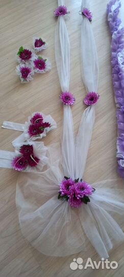 Свадебные украшения невесты, галочка на капот Лент