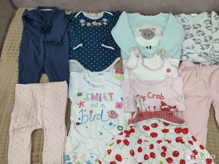 Пакет одежды для девочки 74 80