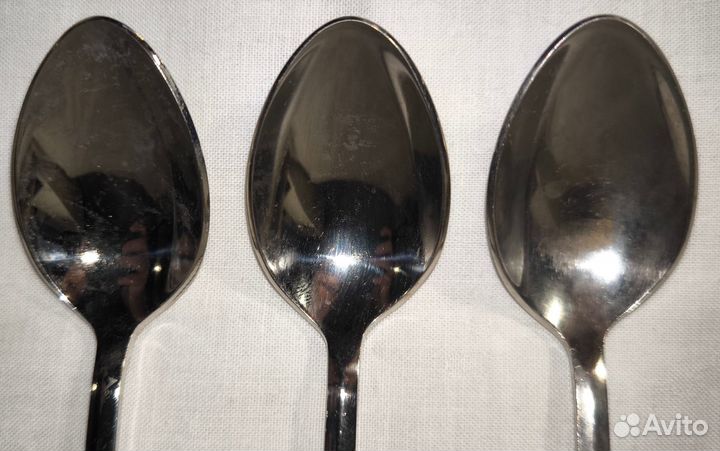 Набор мельхиоровых десертных ложек СССР
