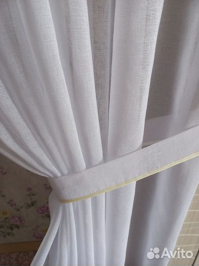 Новый тюль. Шир.2.50 + 2.50. Высота 1.80