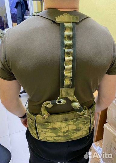 Боевой пояс с баллистической защитой и лямками Бр1