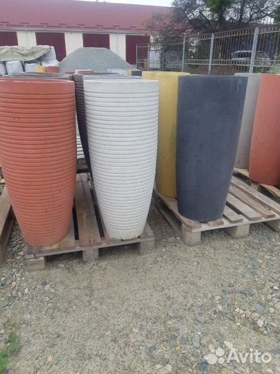 Кашпо из бетона в наличии и под заказ