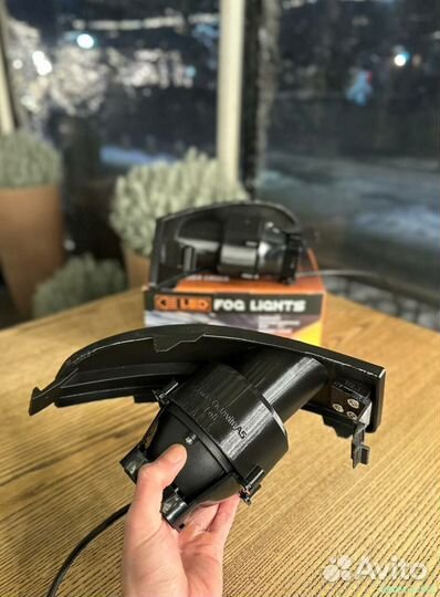 Bi LED лазерные туманки Skoda Octavia A5 дорестайлинг