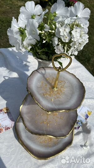 Этажерка фруктовница из эпоксидной смолы