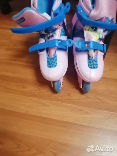 Роликовые коньки детские с защитой