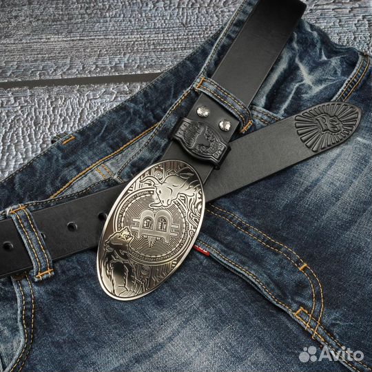 Кожаный ремень биткоин