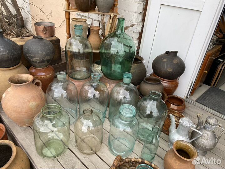 Старинные бутылки, четверти и не только