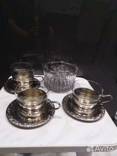 Чайный набор с конфетницей