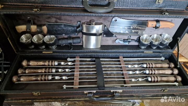 Подарочные наборы для шашлыка в кейсах