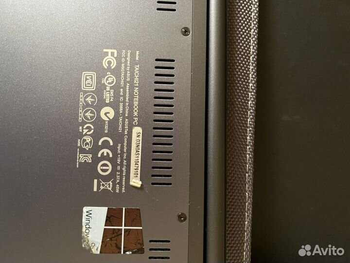 Ноутбук asus taichi 21