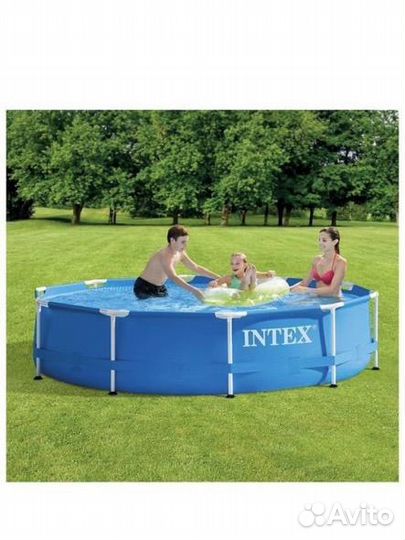 Каркасный бассейн Intex круглый 305*76 с насосом