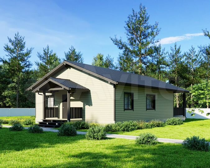 Дом 99 м² на участке 9,36 га