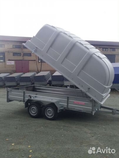 Прицеп лав 81013Е. 3.5*1.8 метра, с крышкой jaxal