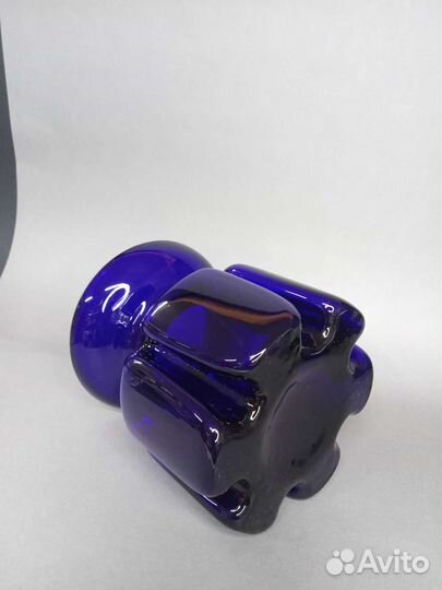 Ваза кобальтовое стекло