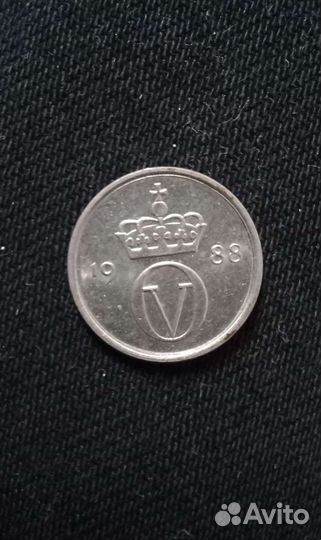 Монета 10 эре, Норвегия, 1988 г