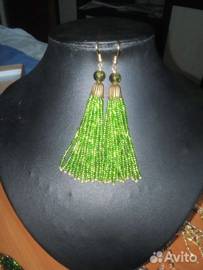 Серьги из бисера