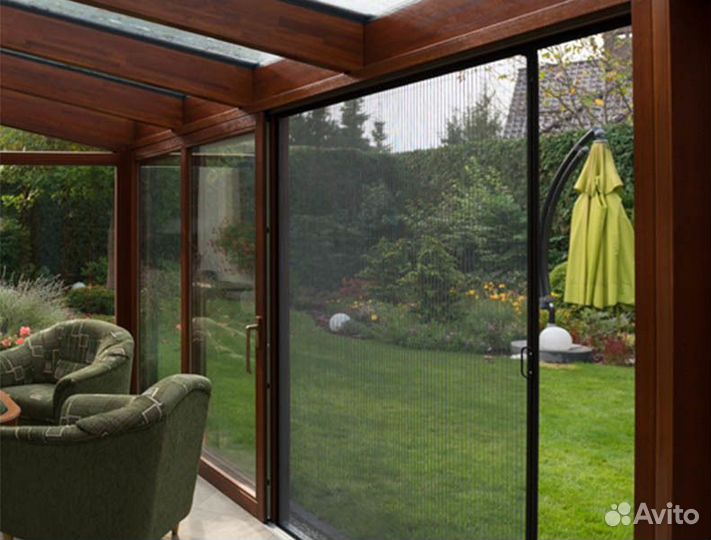 Москитные сетки плиссе на окна и двери