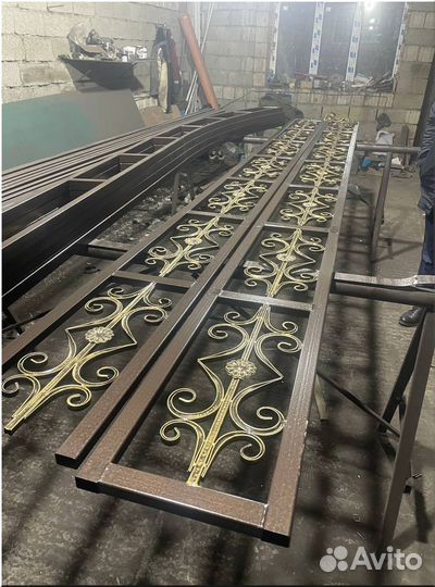 Ворота художественная ковка