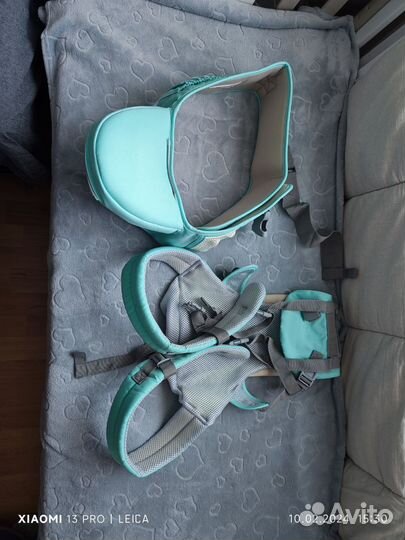 Рюкзак переноска кенгуру, мятный