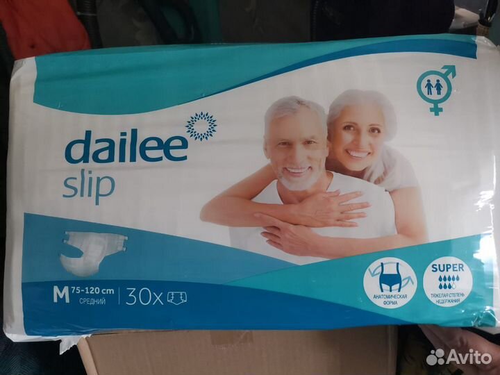 Подгузники для взрослых dailee slip M 120cm