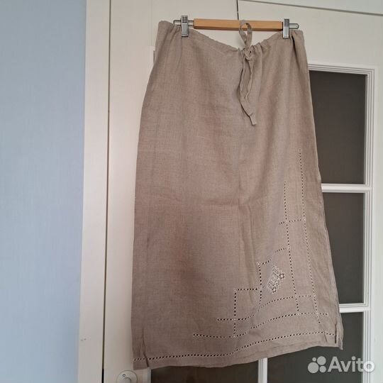 Юбка льняная