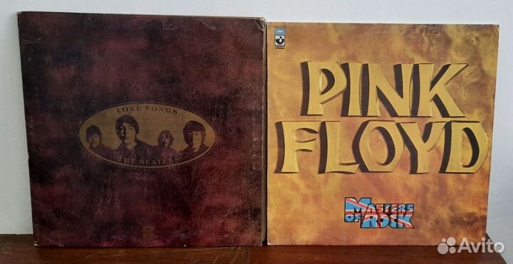 Виниловые пластинки Pink Floyd и The Beatles