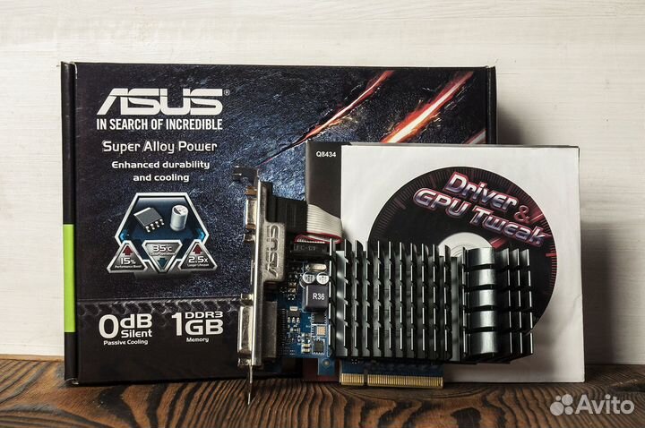 Бесшумная видеокарта asus GT 730 1Gb Silent