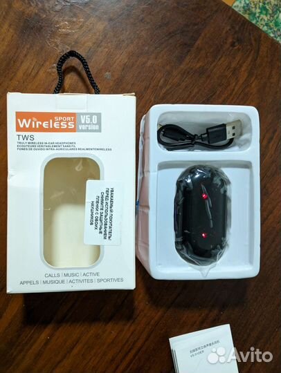 Беспроводные наушники TWS version 5.0 Sport