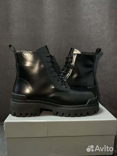 Balenciaga strike leather boots