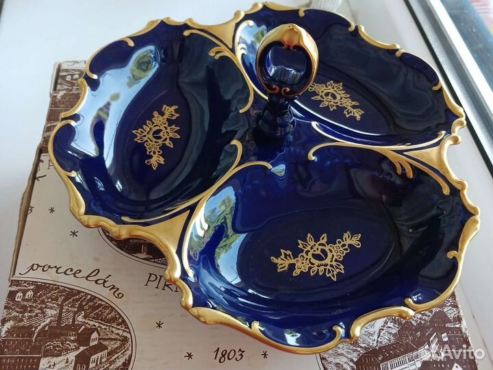 Менажница и сухарница фарфор, Чехия Pirken Hammer