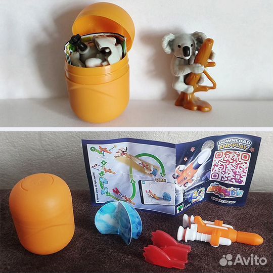 Киндеры Natoons Коала и Космическая миссия Ракета