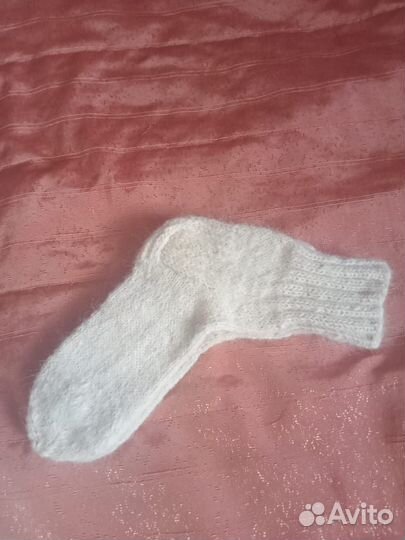 Носки шерстяные ручной вязки