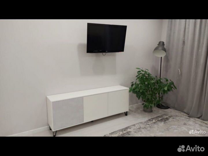 Тумба под тв белая серая