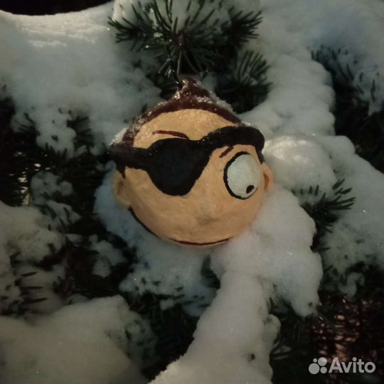 Злой Морти - ёлочная игрушка