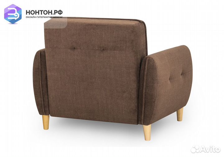 Кресло еврокнижка Анита коричневое