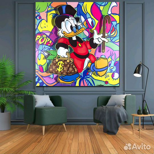 Картина на холсте Скрудж Макдак