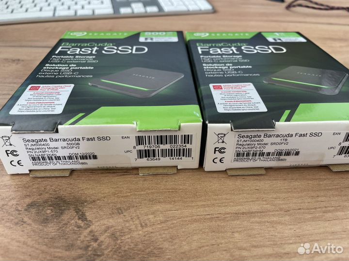 Внешний диск Seagate BarraCuda Fast SSD 1Tb