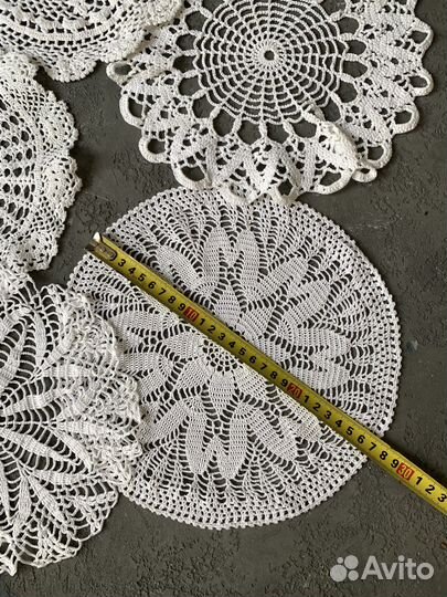 Ажурные салфетки крючком