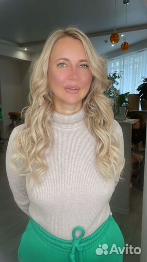 Комбо окрашивание и наращивание волос