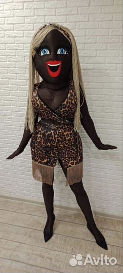 Ростовая кукла, Мулатка, поздравление мужчин