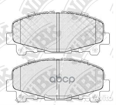 Колодки тормозные дисковые PN8865 NiBK