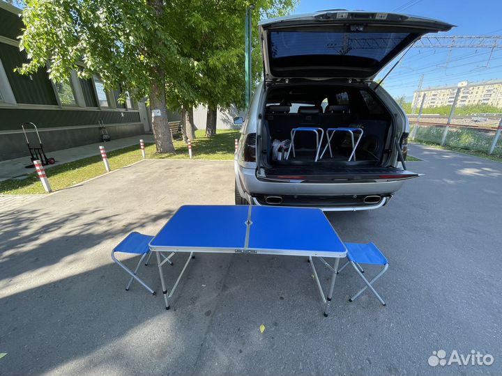Стол складной походный + 4 стула