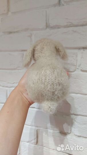 Зайчик ручной работы в корзинке