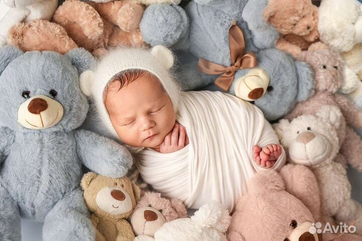 Фотосъёмка новорождённых до 2 месяцев