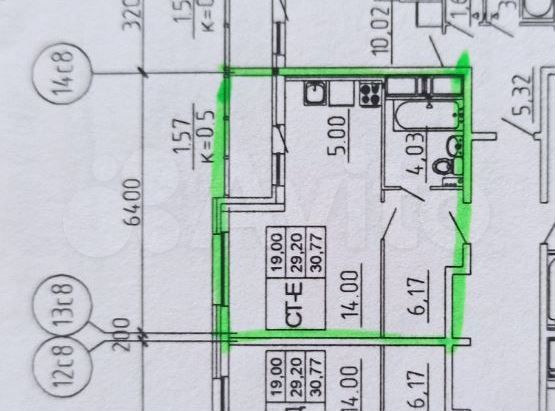 Квартира-студия, 30,7 м², 16/18 эт.