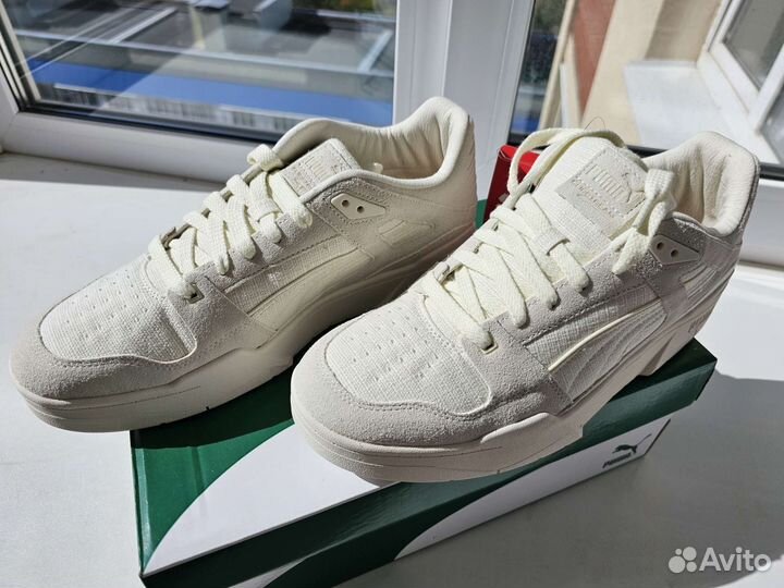 Белые кроссовки Кеды Puma Slipstream Blank Canvas