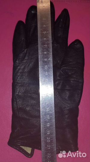 Перчатки женские кожаные