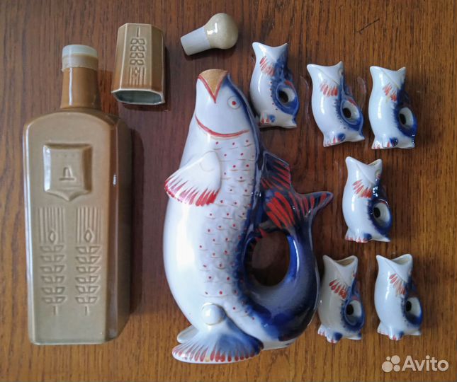 Штоф Рыба со стопками штоф Тамбов