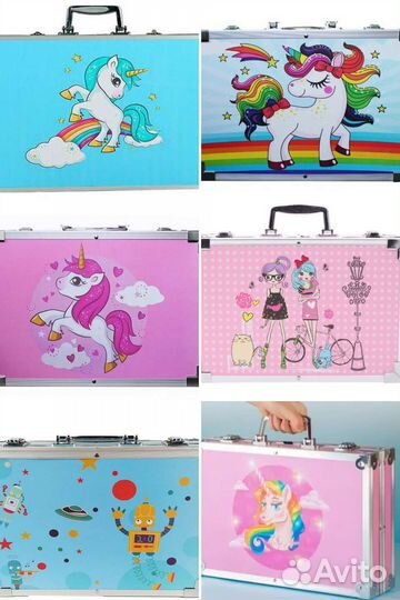 Набор 145 ед. для рисования в чемодане