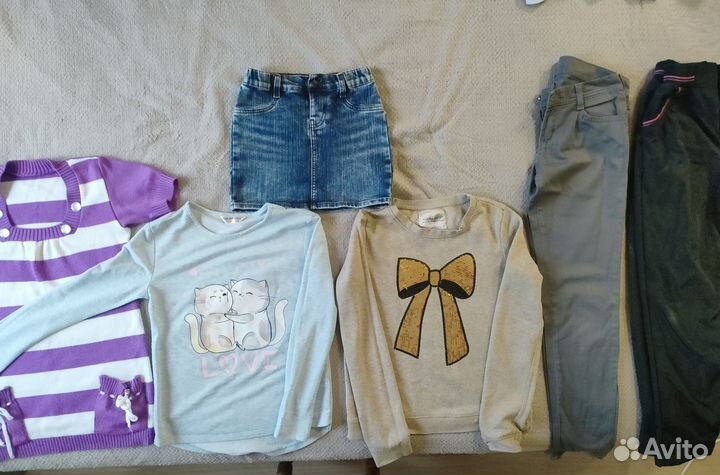 Вещи для девочки 140-150 см пакетом